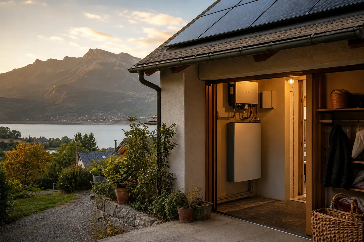 Batterie domestique à Crots : la dimensionner pour les soirées de la rive de Serre-Ponçon, sous Boscodon