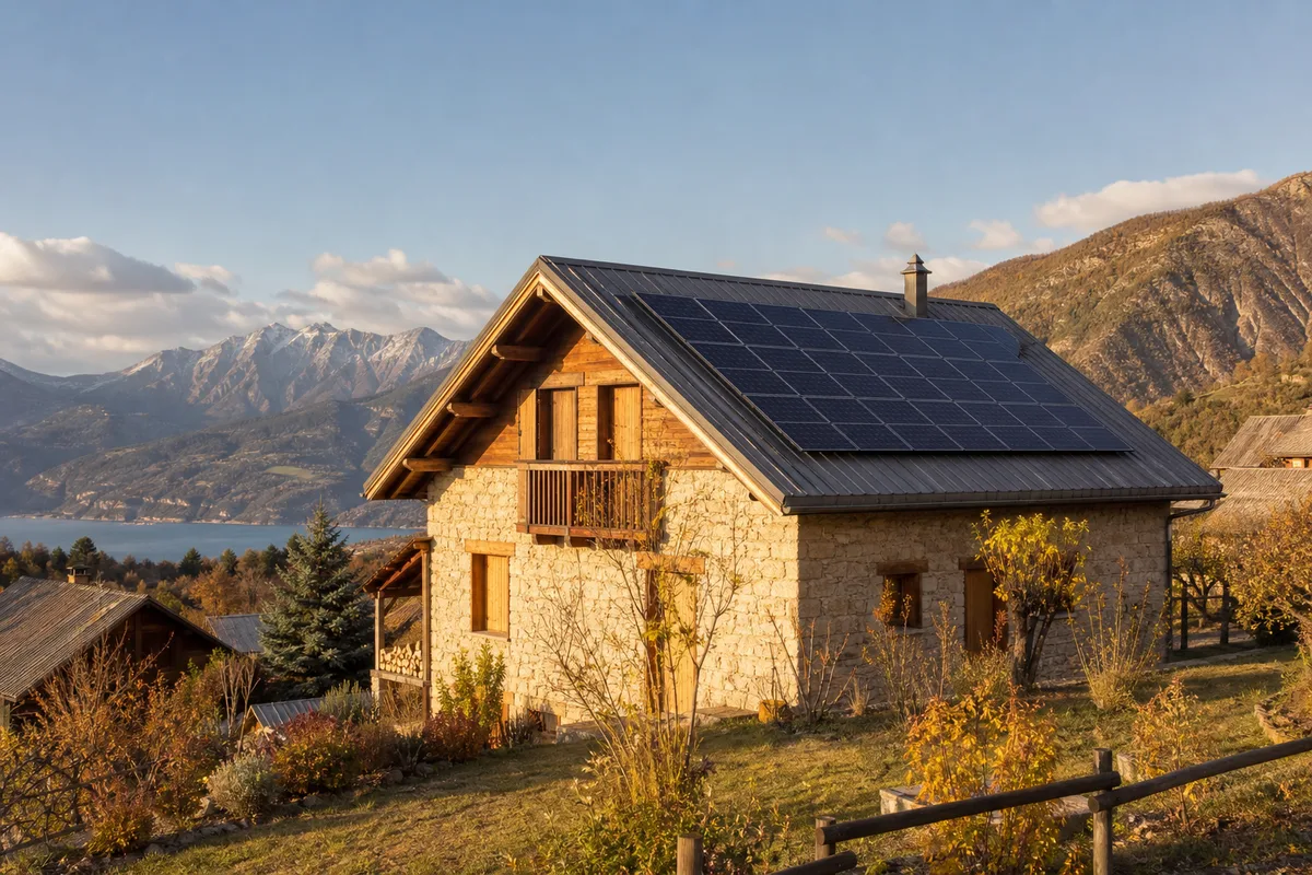 Résidence secondaire à Crots : le solaire quand on n'est pas là